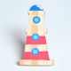 Handmade Pine Wood Lighthouse Coastal Furniture Knob